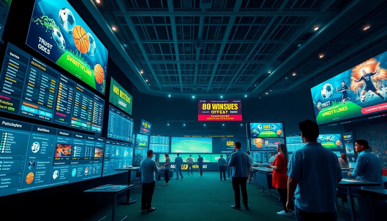 High-energy online sports betting scene at 98winwin.live featuring dynamic screens and engaging graphics.