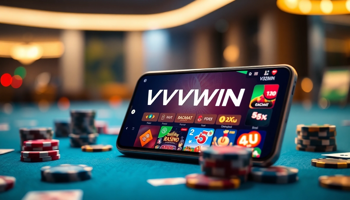 Experience the best in online gambling with the VVVWIN platform showcasing its app interface and exciting games at vvvwin88.live.