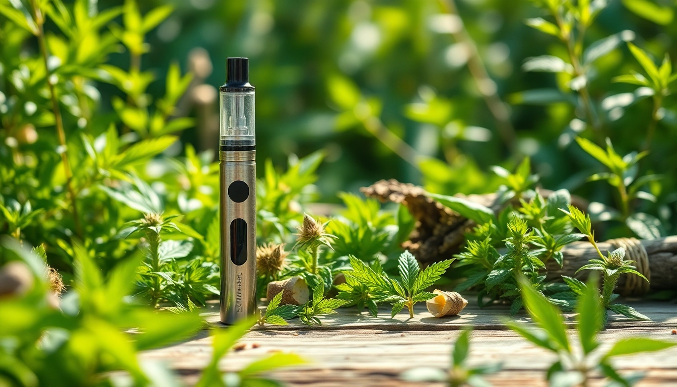 Find out where to buy dmt with this sleek DMT vape pen in a serene natural setting.