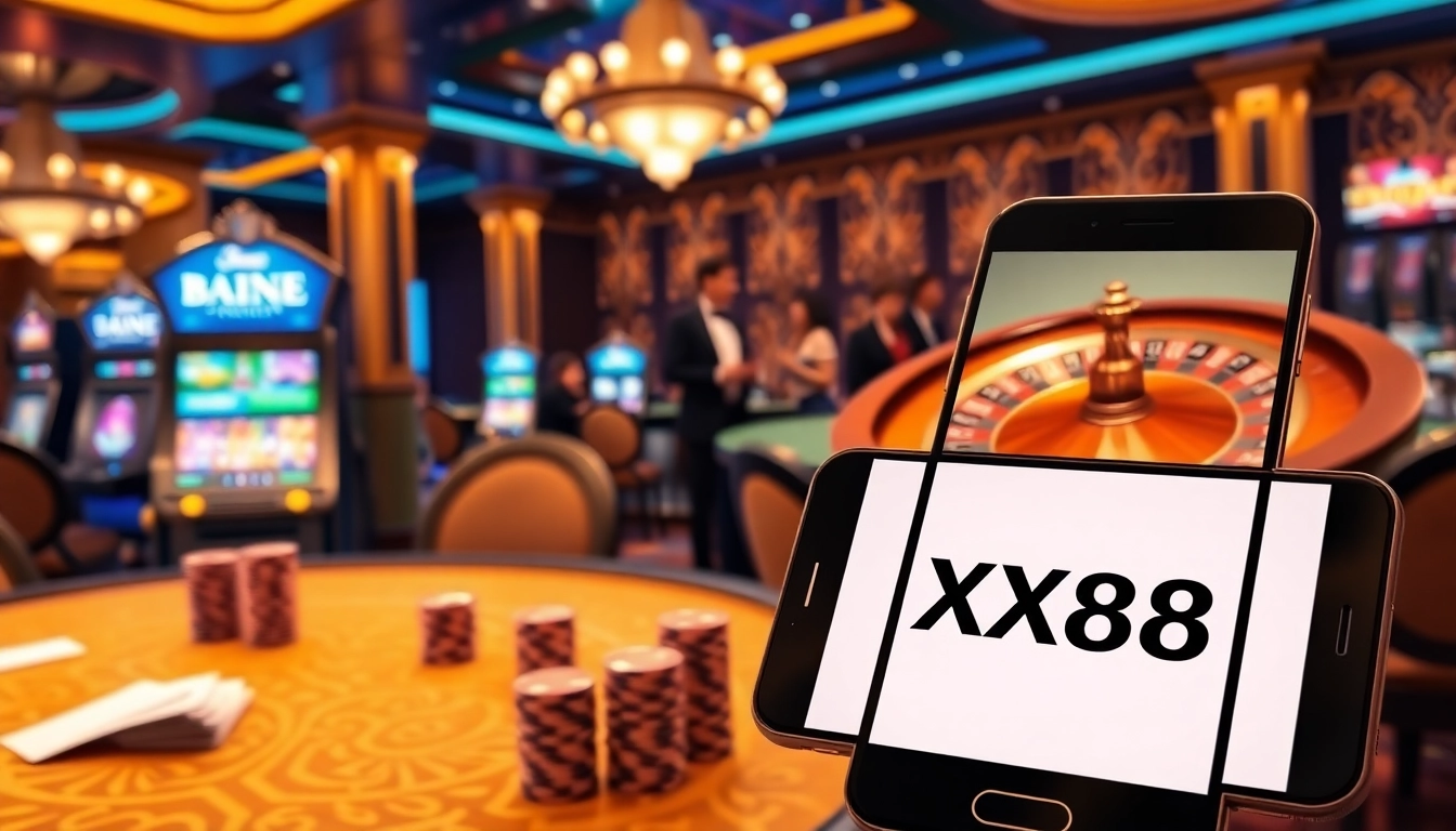 X88 online casino experience with vibrant tables and gaming excitement.